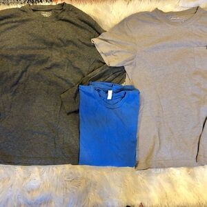 Casual Men's Shirt Bundle - Gray, Blue
